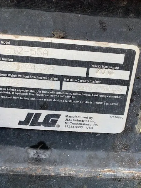 2013 JLG G12-55A (Serial # 160054609) - Image 7