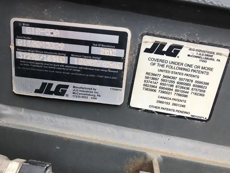 2012 JLG G10-55A (Serial # 160045329) - Image 11