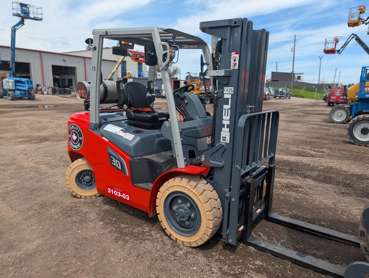 HELI G3 6,000 lb Pneumatic LPG/GAS Dual Fuel Forklift