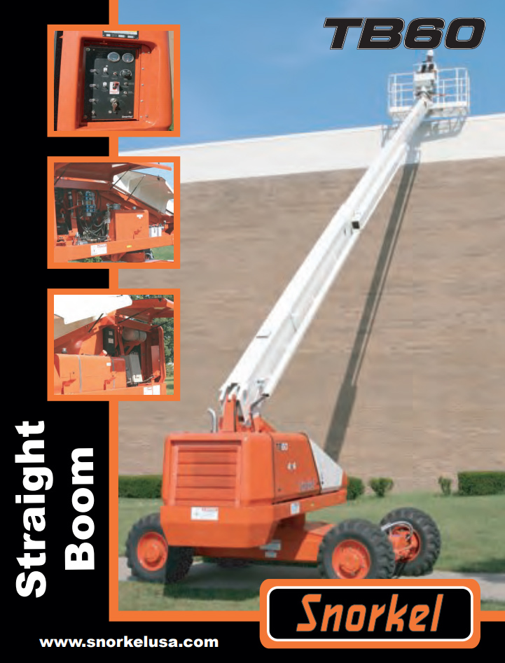 Snorkel TB60 4X4 Boom Lift for Sale or Rent - CanLift