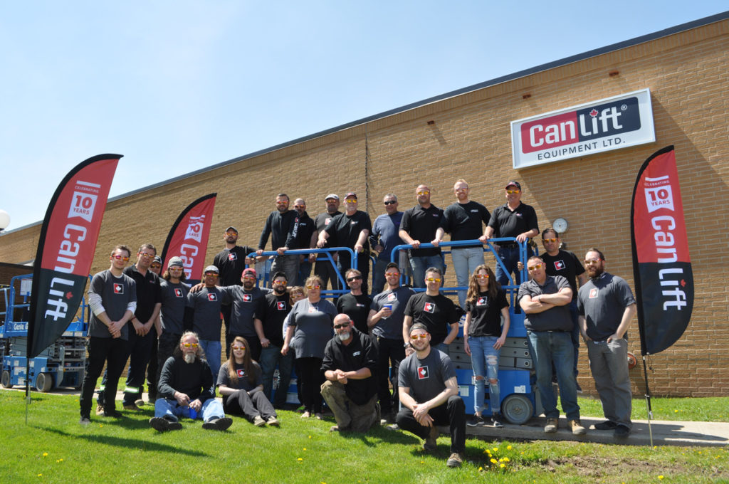 Staff photo from CanLift's 10 Year Anniversary