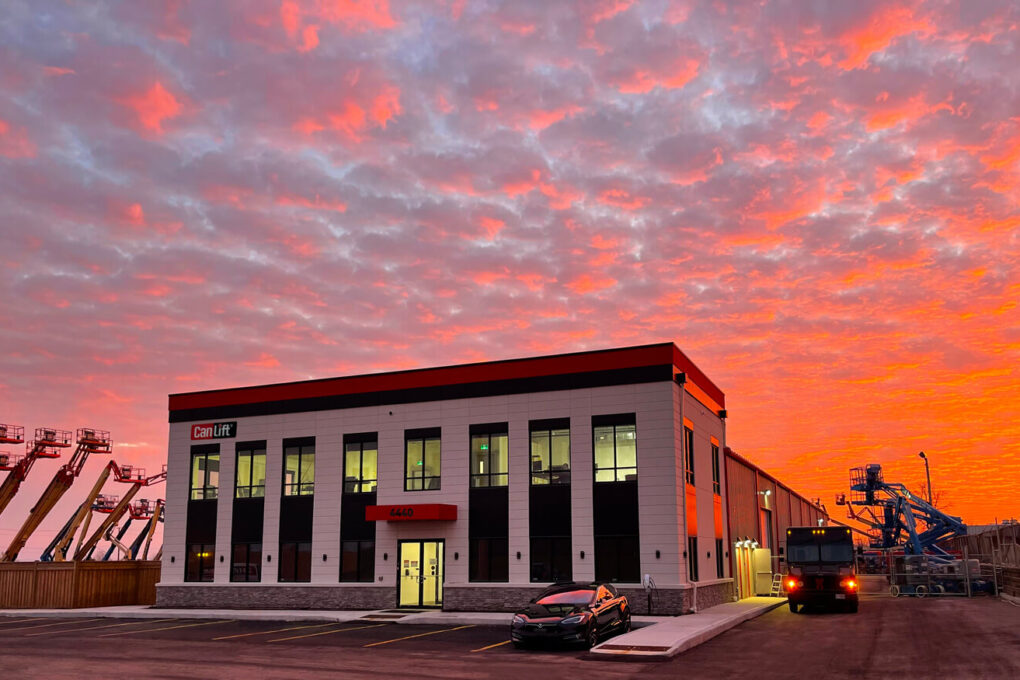 CanLift Building Sunset